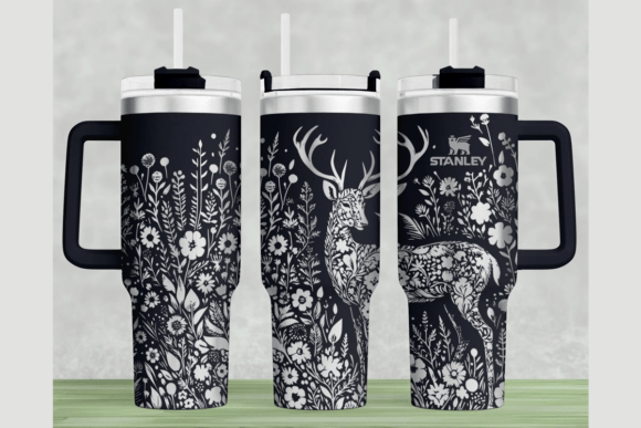 Deer Flower Stanley 40oz Laser Wrap: Graphics & Engraving Review