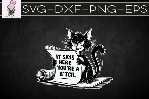 It Says Here You Are a Funny Cat SVG: Graphics & Crafts Branding Review
