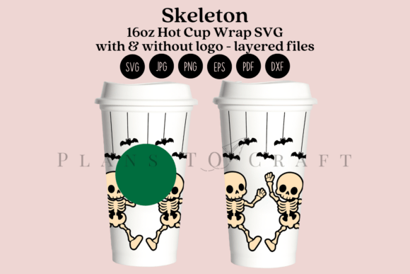 Skeleton Halloween 16oz Hot Cup Tumbler Graphics & Crafts Review
