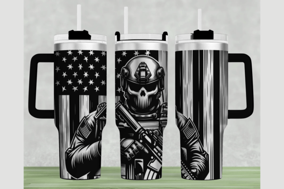 Skull Soldier: A Graphic Design Asset for Crafts & Content